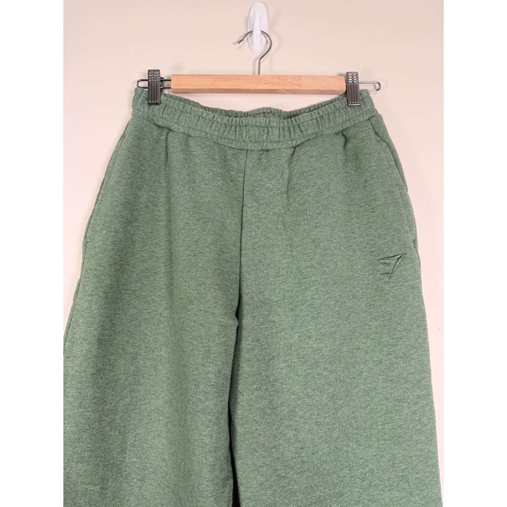 Gymshark Rest Day Sweats Joggers Sage Green Marl High Waisted Sweatpants Small - Picture 3 of 9